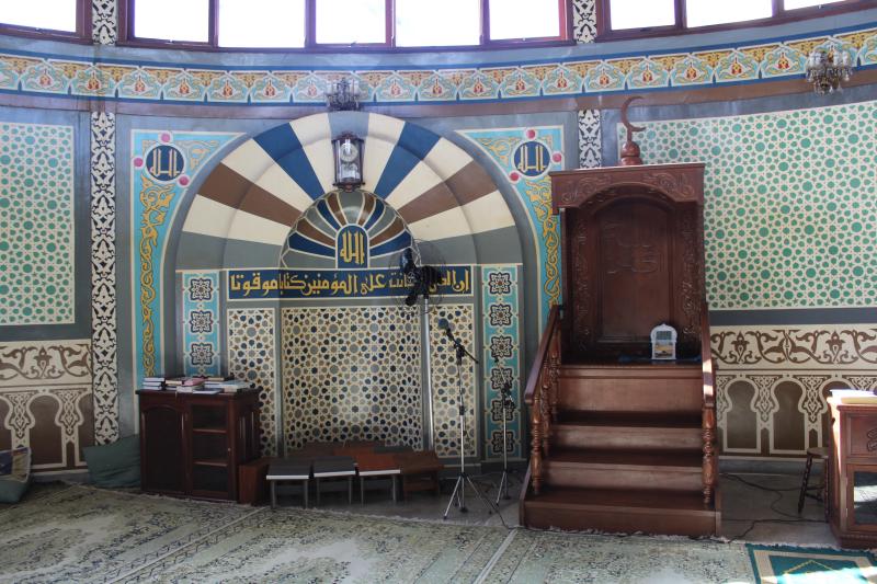 Blick auf den Mihrab der Moschee von Jundiaí; Foto: Ekrem Güzeldere