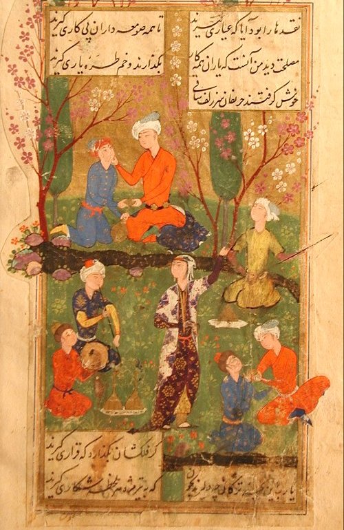 Auszug aus dem Diwan des persischen Dichters Hafis; Quelle: wikipedia