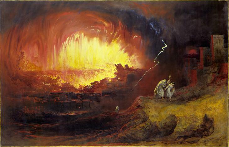 "The Destruction of Sodom and Gomorrah" by John Martins, 1789–1854 (source: Wikimedia Commons)