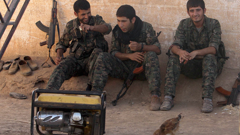 YPG-Kämpfer im syrischen Qamishli; Foto: Reuters/R. Said