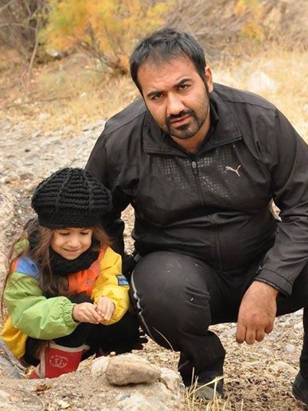 Soheil Arabi und seine Tochter, Foto: Masihian Zendani