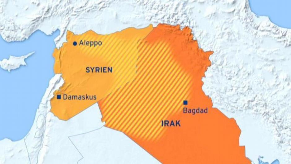 Eroberte Gebiete des Islamischen Staates in Syrien und im Irak; Quelle: DW