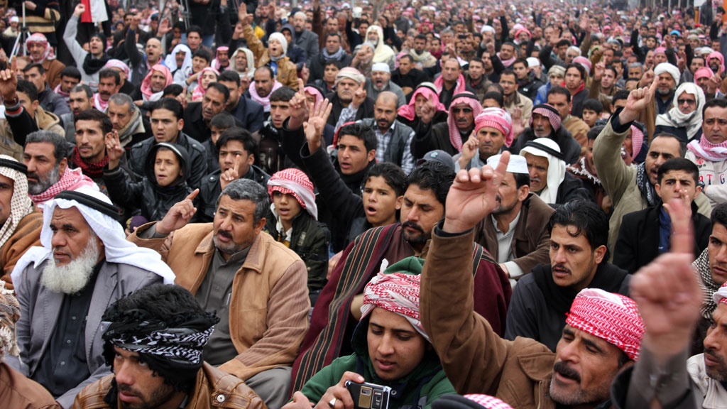 Sunniten in Falludscha; Foto: AP/picture-alliance