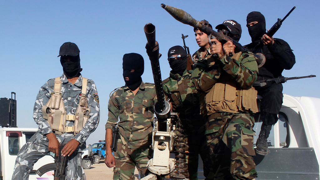 Schiitische Milizen in Kanaan, Diyala-Provinz; Foto: Reuters