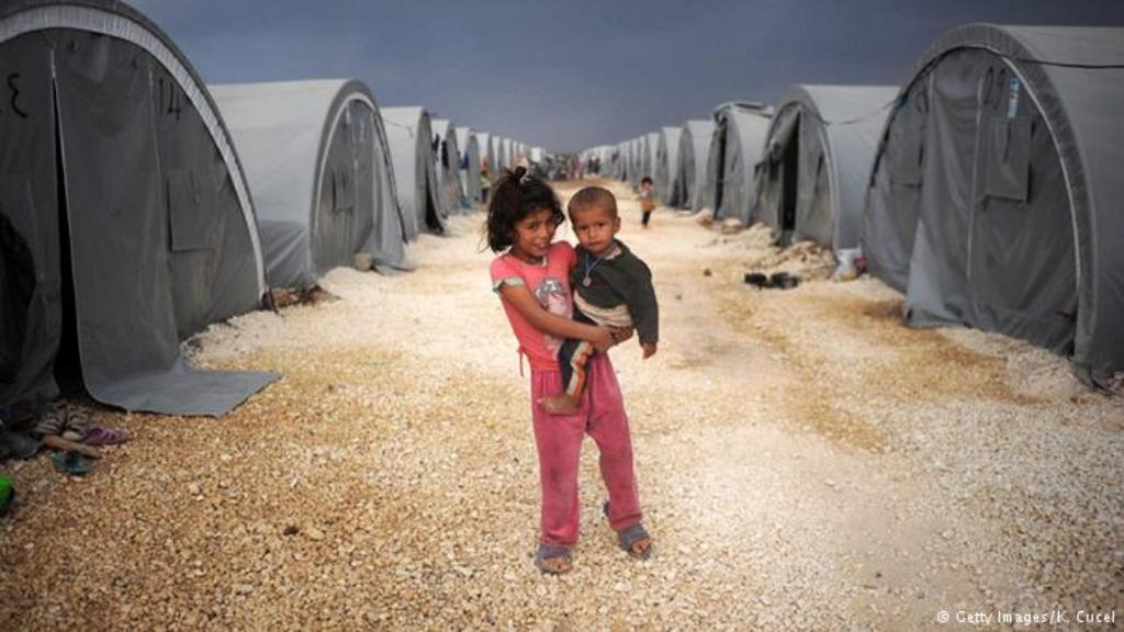 أحد مخيمات اللاجئين السوريين