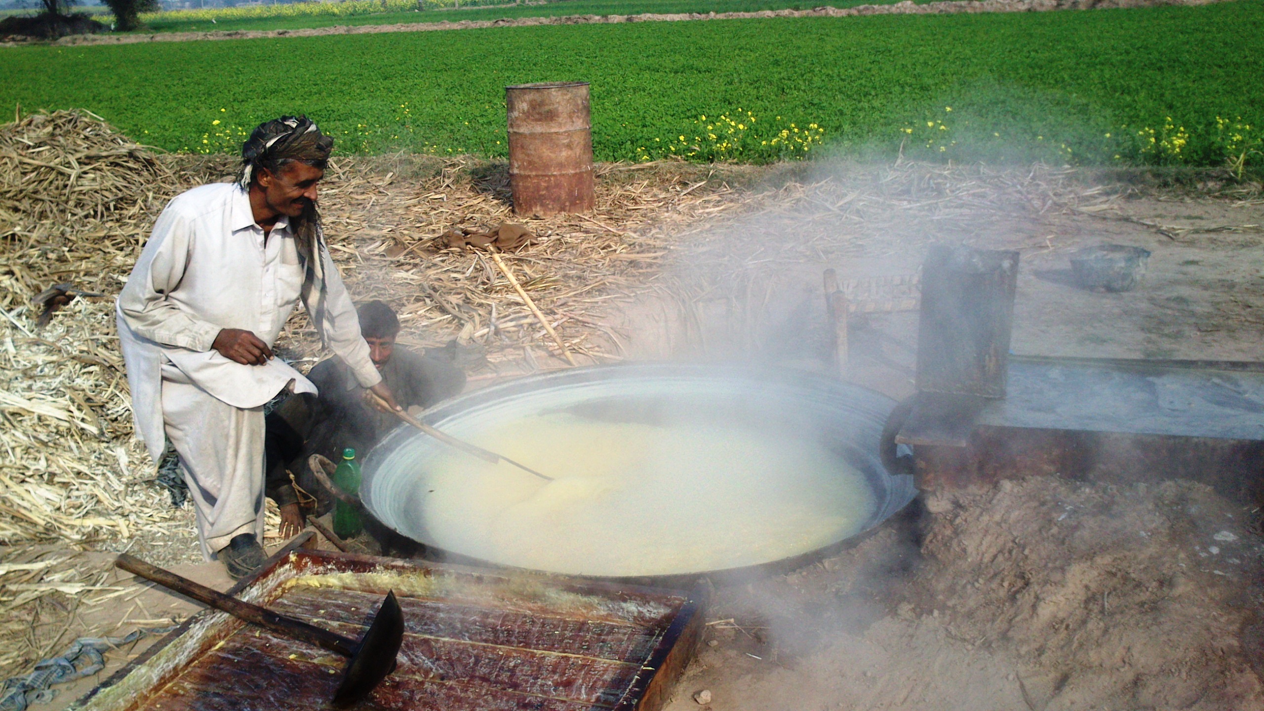 Zuckerherstellung, Bahawalpur, Punjab, Pakistan. Foto: Julis Koch