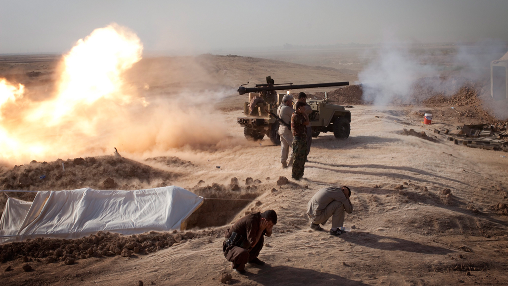 Schiitische Milizen im Kampf gegen den IS im Irak; Foto: picture-alliance/dpa