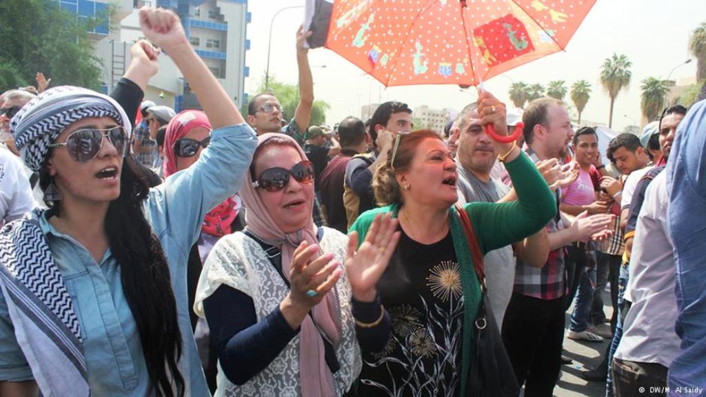 Proteste gegen Korruption und Misswirtschaft im Irak. Foto: Munaf al saidi dw