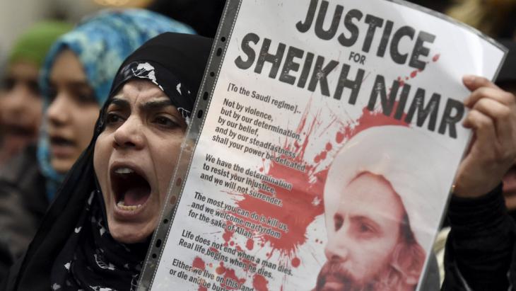 Protests agains the execution of Nimr al-Nimr in Saudi Arabia (photo: Reuters/T. Melville)