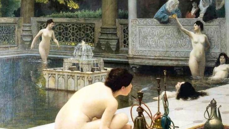Jean-Léon Gérôme; Harem Pool; Quelle: privat
