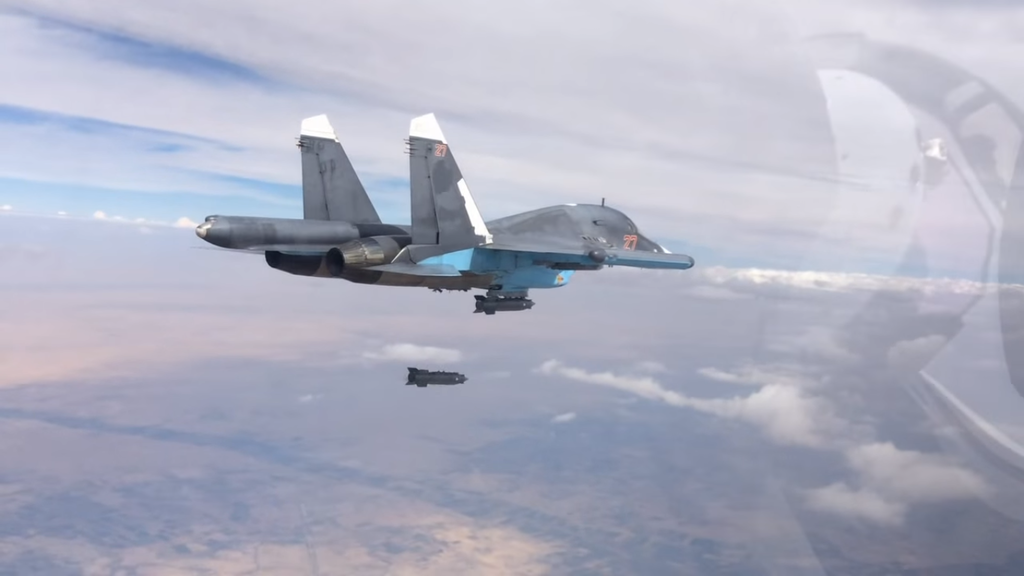 Russian SU-37 fighter jet conducts a bombing raid in Syria (photo: Mil.ru; Creative Commons Licence 4.0)