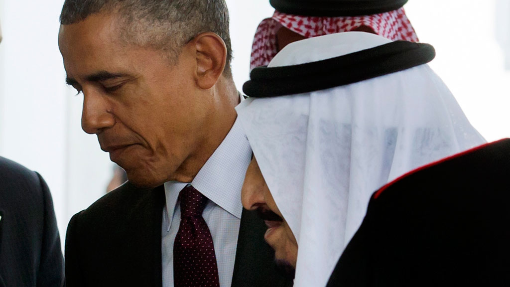 Barack Obama empfängt König Salman bin Abdulaziz Al Saud am 4. September 2015 in Washington; Foto: picture-alliance/epa/M. Reynolds