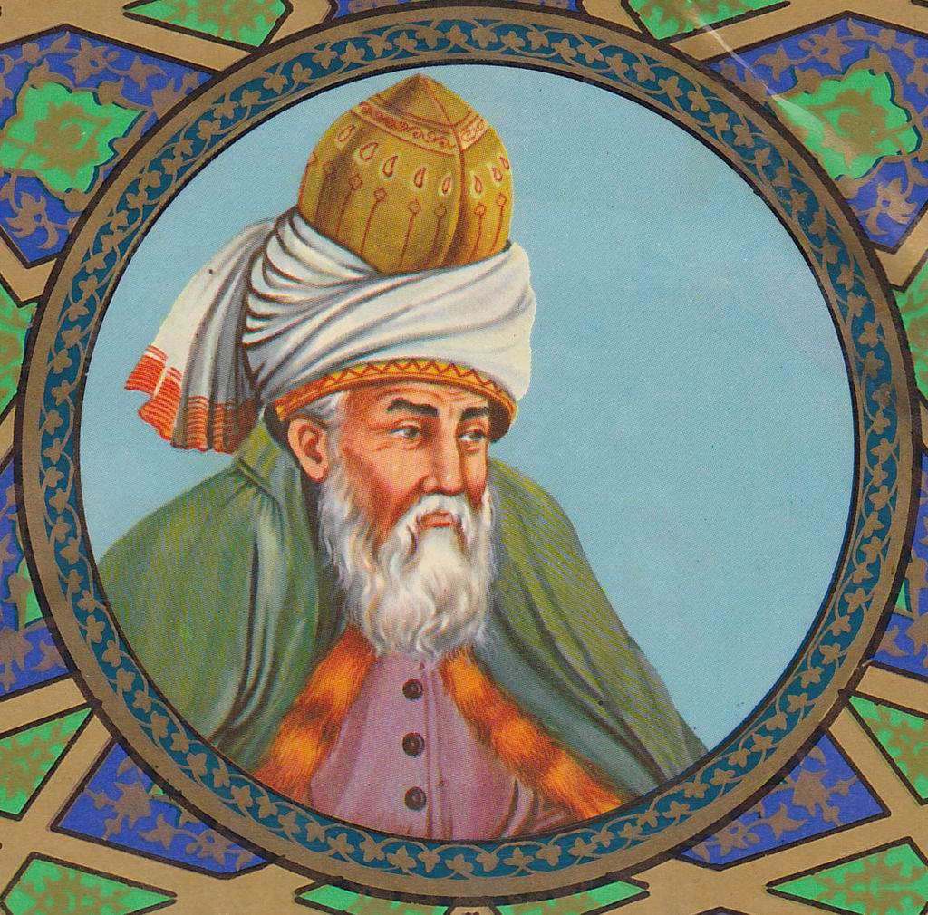 Jalāl ad-Dīn Muhammad Rūmī; Quelle: wikipedia