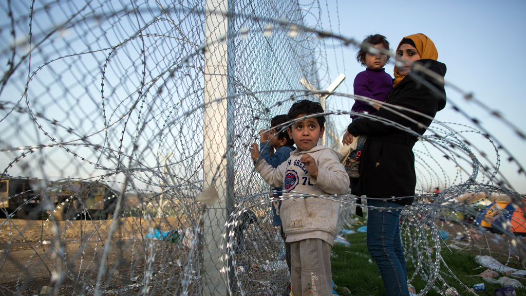 Flüchtlinge bei Idomeni; Foto: Getty Images/D. Kitwood
