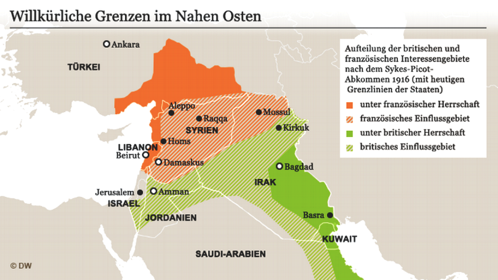 Sykes-Picot: Die Aufteilung des Nahen Ostens vor 100 Jahren