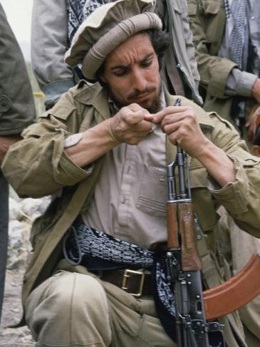 Ahmad Shah Massoud the mujahideen fighter, northern Afghanistan, 1986 (photo: AP)