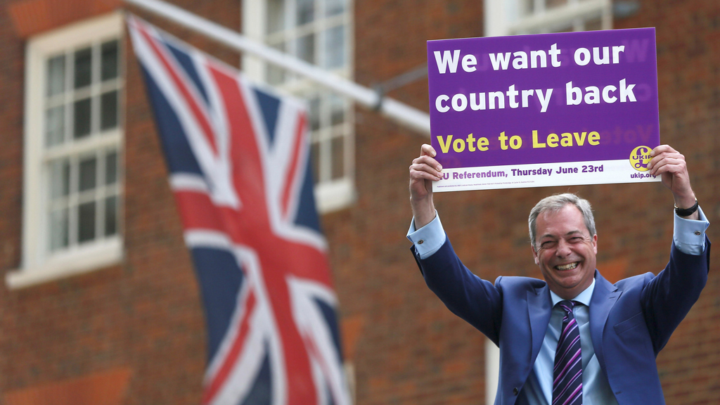Ex-Ukip-Chef und Brexit-Befürworter Nigel Farage; Foto: Reuters/N. Hall