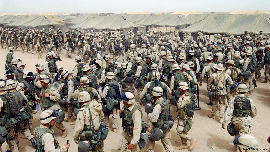 US-Soldaten während der Invasion im Irak (2003); Foto: AFP/Getty Images