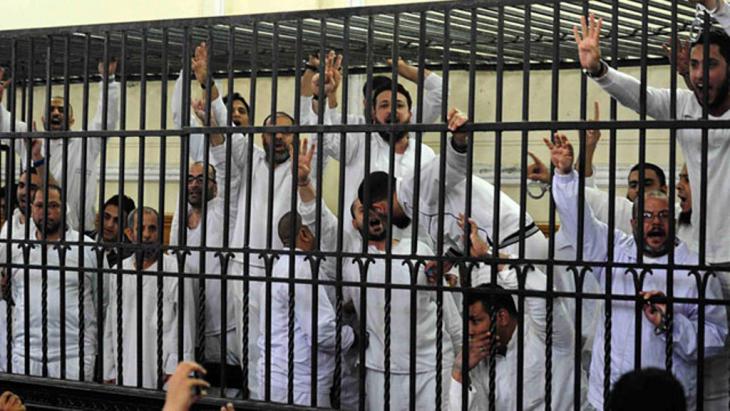 Arrested members of the Muslim Brotherhood (photo: Reuters)