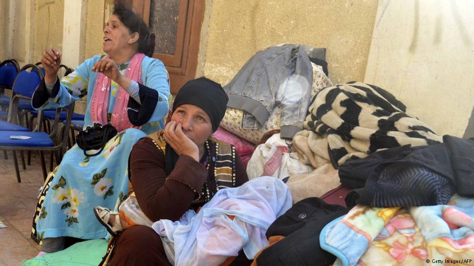 Geflohene Kopten aus El-Arisch in Ismailia; Foto: Getty Images/AFP