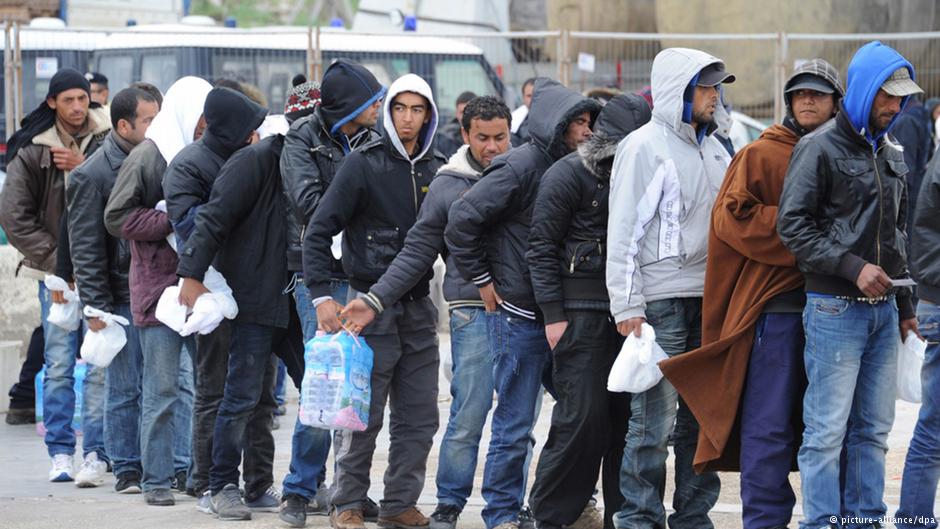 Auffanglager für Flüchtlinge in Tunesien; Foto: picture-alliance/dpa