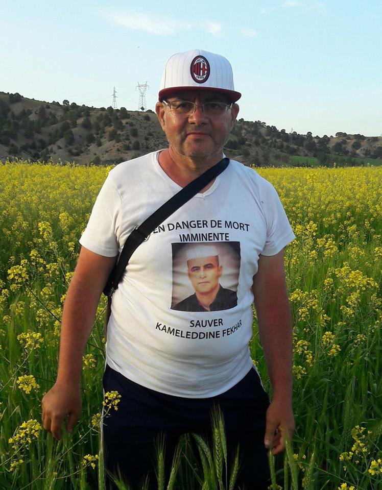 Human rights activist Salah Dabouz on his 400 km march in April (photo: private)