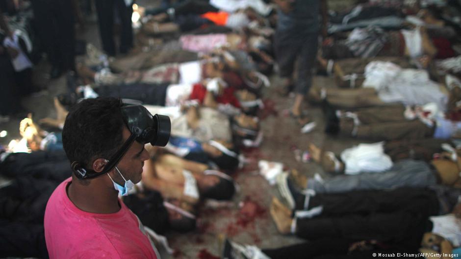 Tote nach der Erstürmung der Protestlager auf dem Rabi'a-al-Adawiyya-Platz in Kairo; Foto: AFP/Getty Images