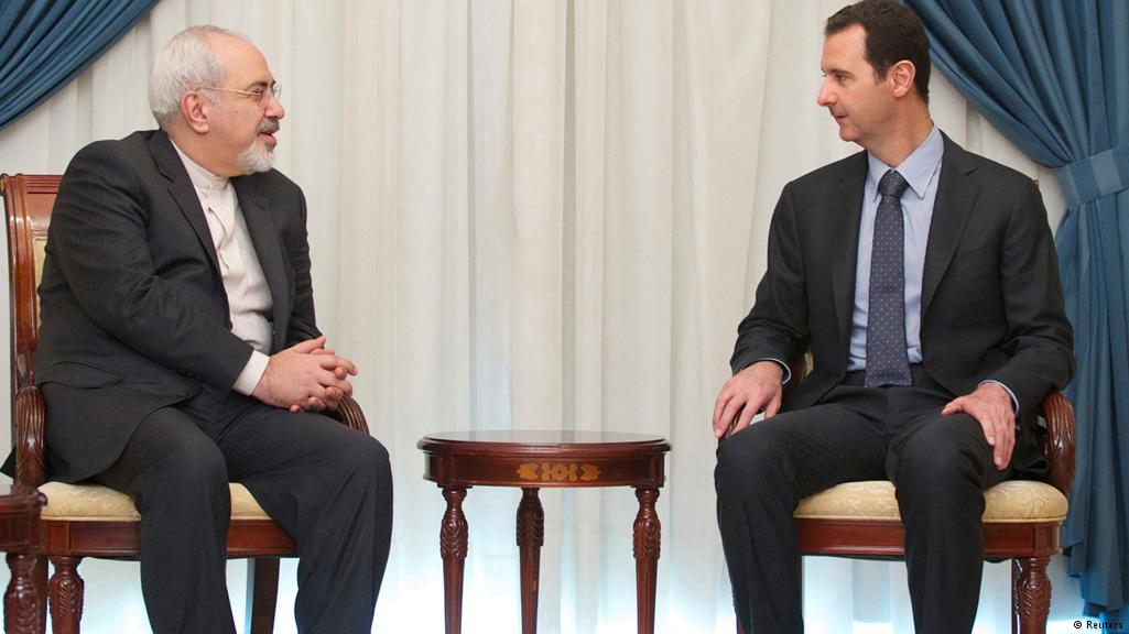 Besuch des iranischen Außenministers Sarif in Damaskus bei Präsident Assad am 15. Januar 2014; Foto: Reuters