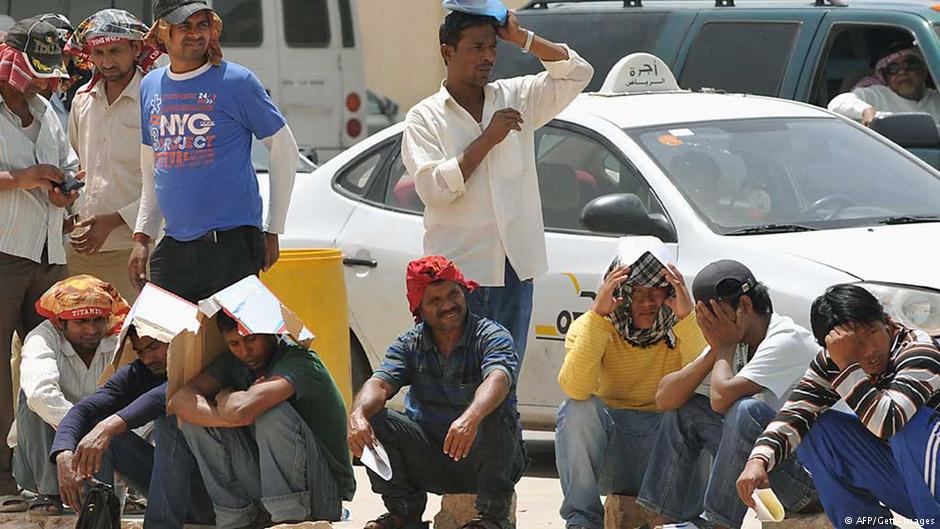 Ausländische Arbeitnehmer in Riad; Foto: AFP/Getty Images