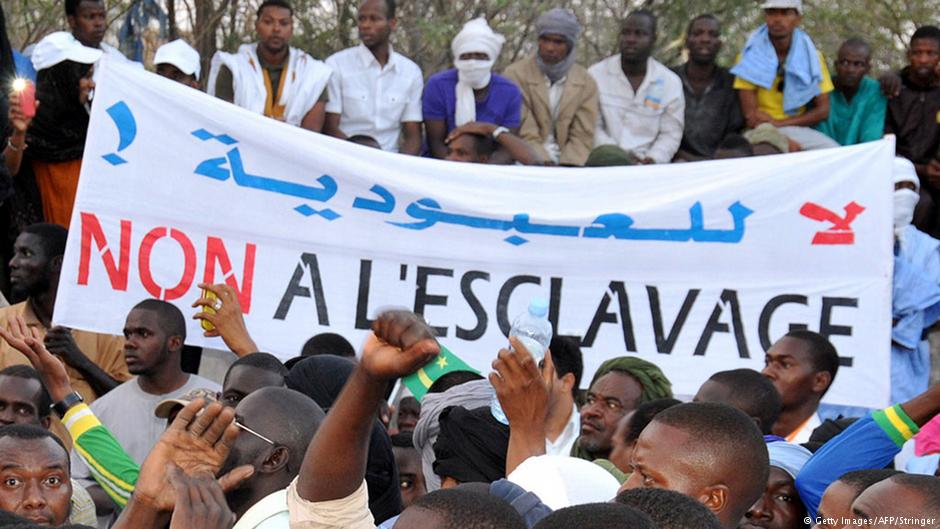 Proteste der Haratin gegen die Sklaverei in Nouakchott, Mauretanien; Foto: Getty Images/AFP