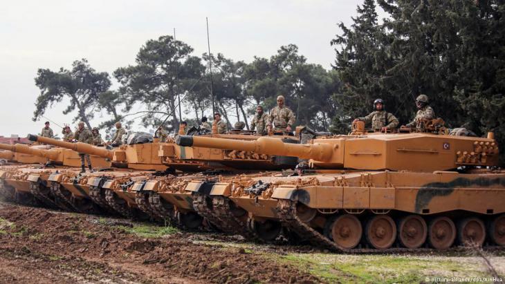 Turkish offensive in northern Syria with Leopard 2A4 tanks (photo: picture-alliance/dpa)