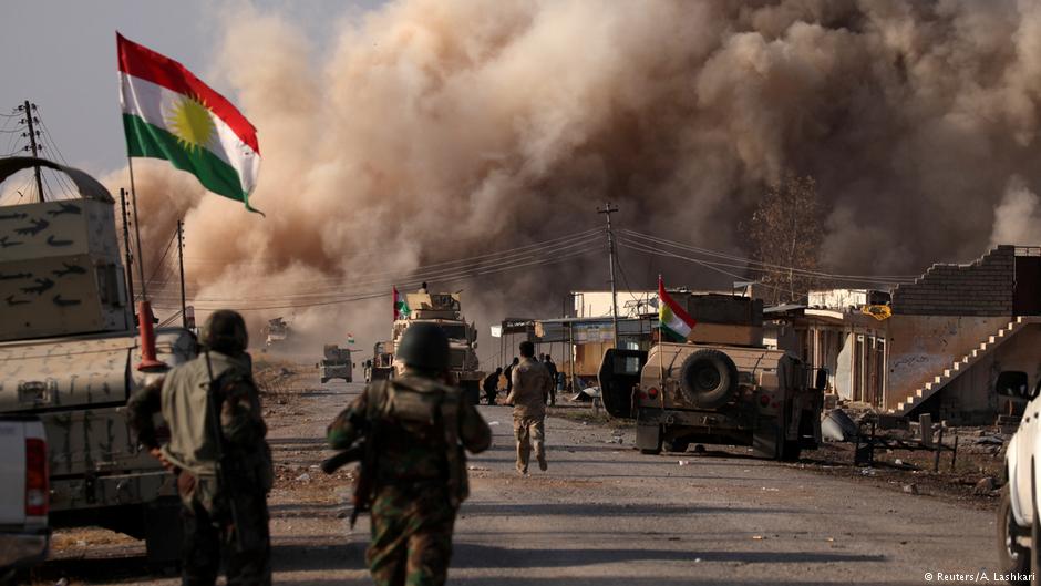 Peschmerga im Nordirak beim Einsatz gegen Dschihadisten des "Islamischen Staates"; Foto: Reuters