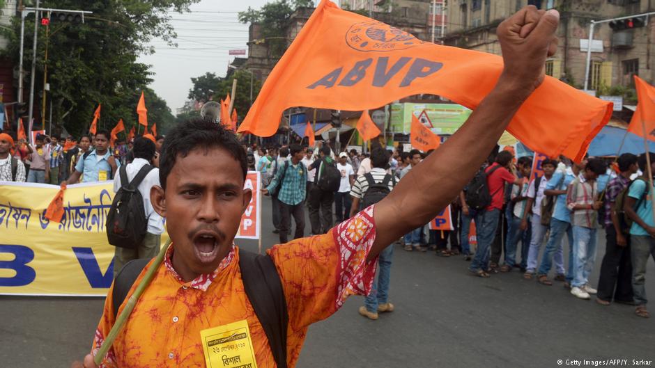 Hindu-Nationalisten protestieren gegen Muslime in Kalkutta; Foto: AFP/Getty Images