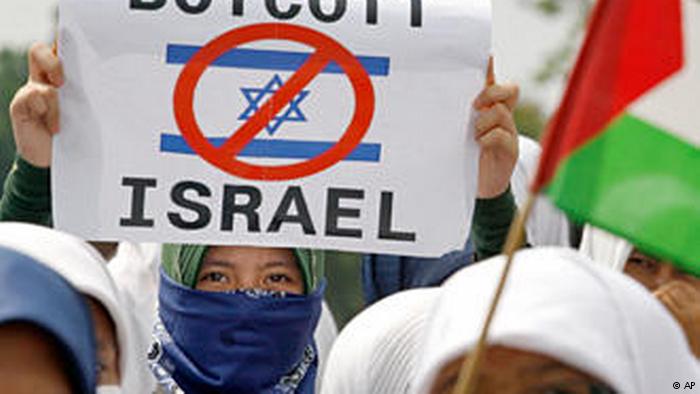 Kundgebung in Jakarta gegen Israels Aktionen in Gaza. Foto ap