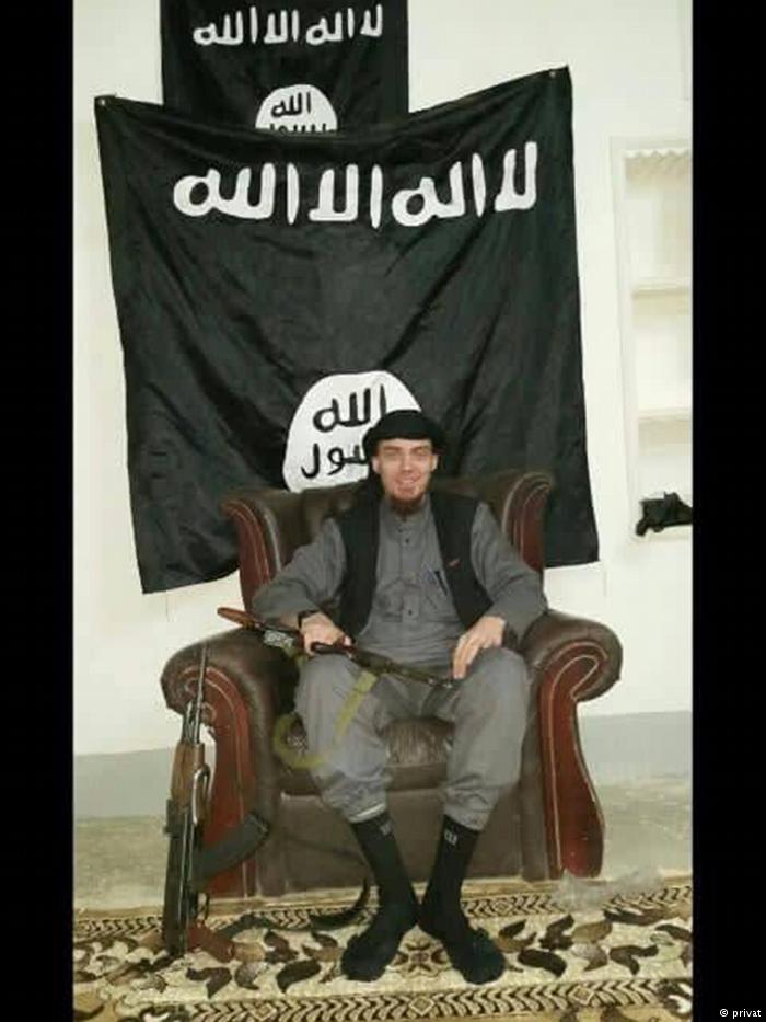 كريستيان لابه المقاتل الألماني لصالح تنظيم الدولة الإسلامية "داعش" والذي قُتِل عام 2017 في سوريا. Foto: privat