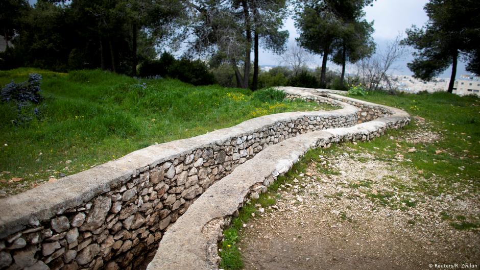 Part of a trench visible in a former Jordanian military post known as Ammunition Hill in Jerusalem. (photo: Reuters/R. Zvulun)