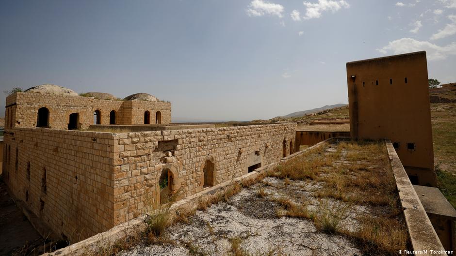 Buildings constructed during the British Mandate era to serve as jails and fortified positions are seen in Al-Jiftlik village near Jericho, in the Israeli-occupied West Bank (photo: Reuters/M. Tonkman)