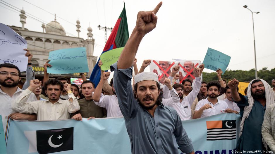 أنصار استقلال كشمير - مظاهرة في بيشاور الباكستانية. (photo: Getty Images/AFP/A. Majeed)