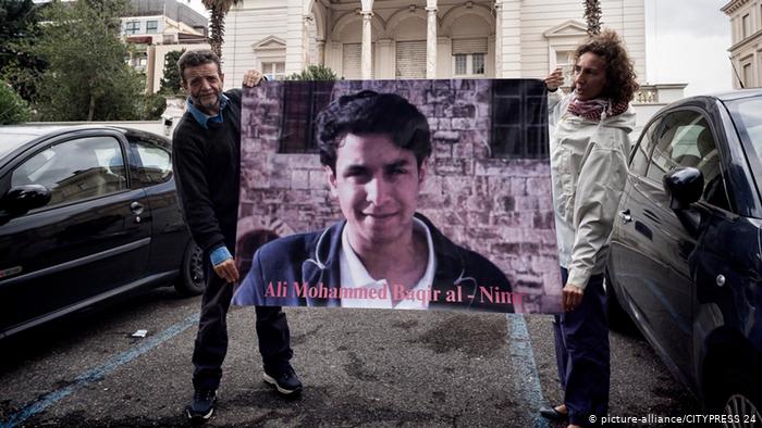 Peitioning the release of Ali Mohammed al-Nimr (photo: picture-alliance/CITYPRESS 24)