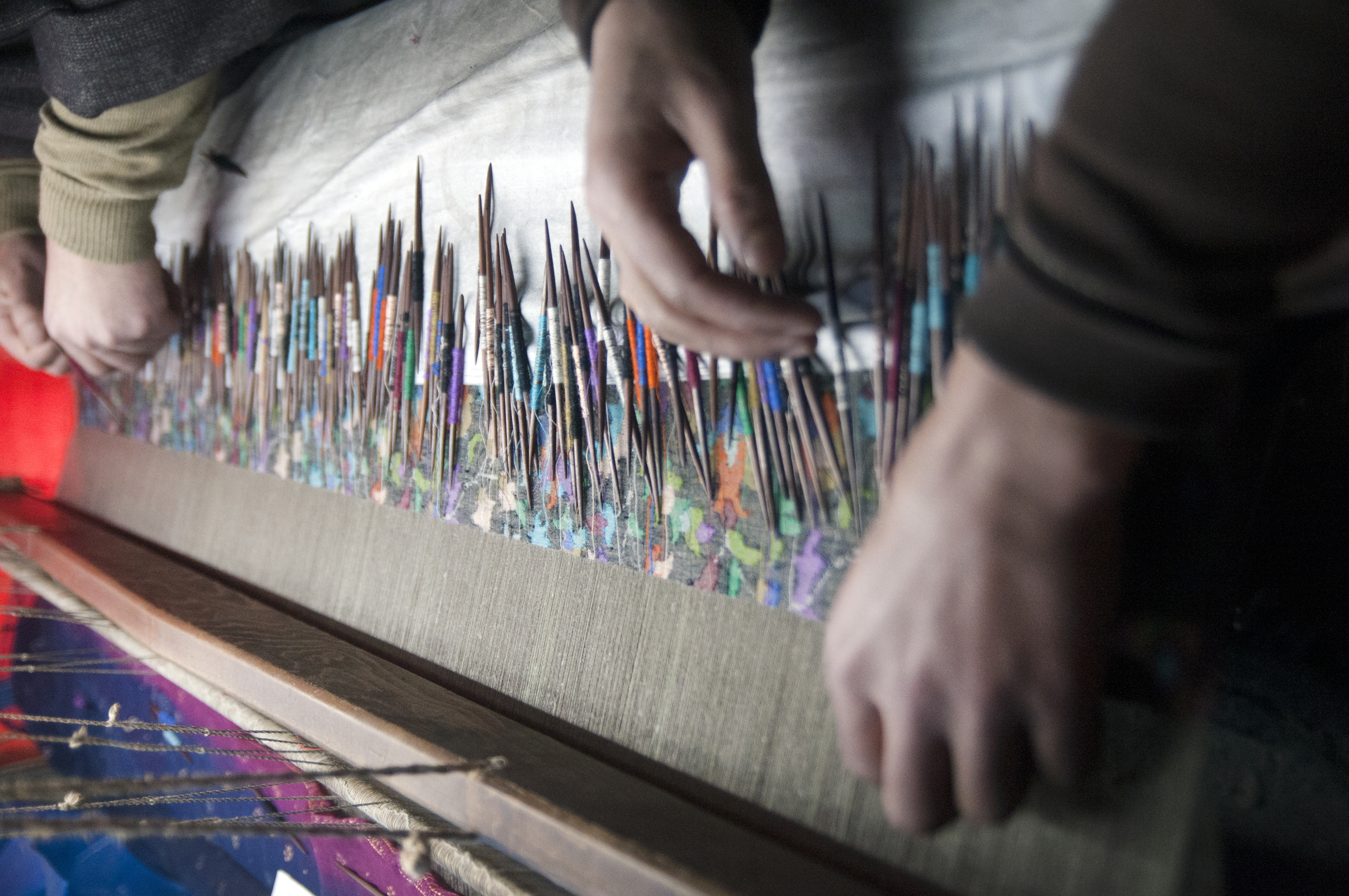Kani weavers at work (photo: Sugato Mukherjee)