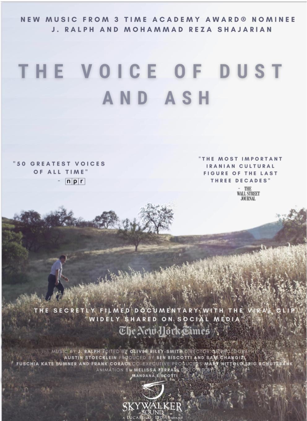 "The Voice of Dust and Ash" film poster (source: Matilda Film Productions)