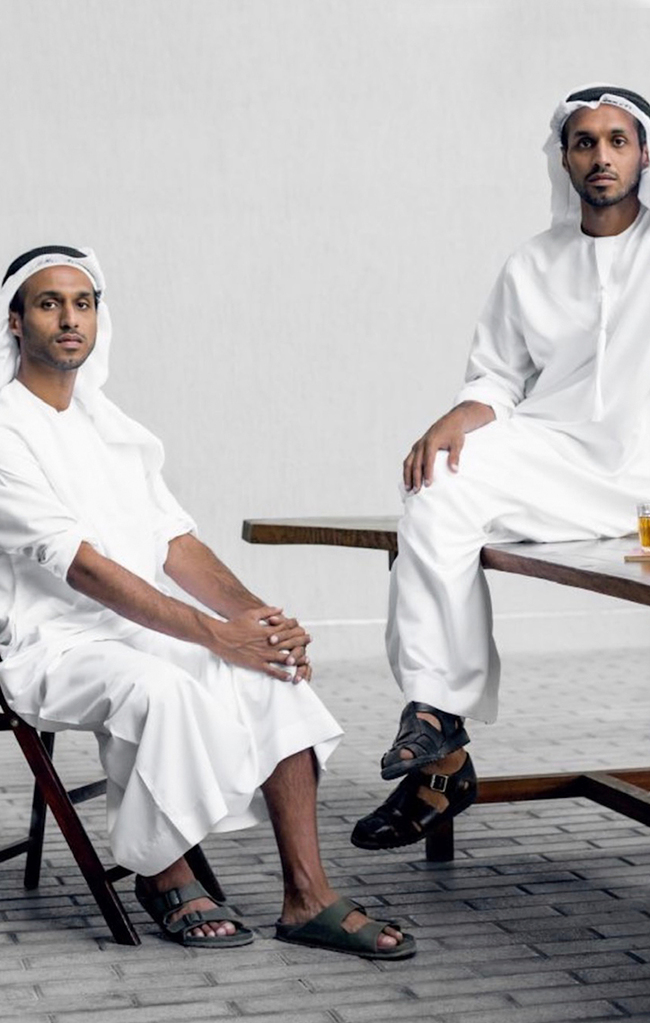 الشقيقان راشد وأحمد بن شبيب خبيران من دبي (الإمارات) في التنمية الحضرية المستدامة. Ahmed &amp; Rashid bin Shabib; Foto: Alex Wolfe für Kinfolk