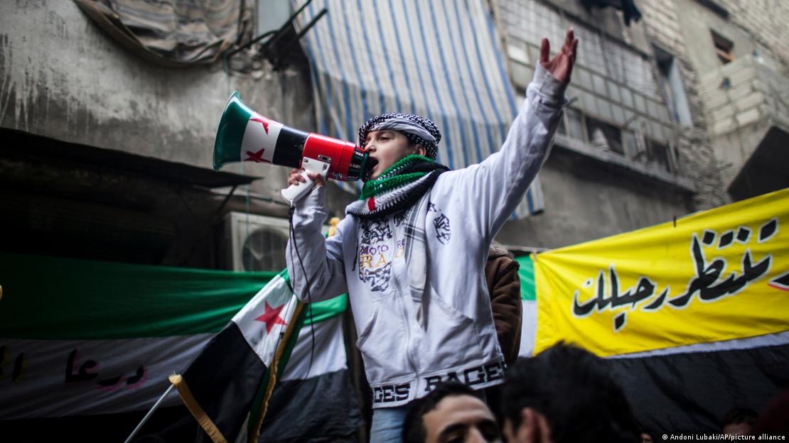 الثورة السورية 2011. Syrische Revolution in 2011; Foto: Andoni Lubaki/AP/picture alliance 