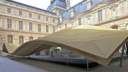 Roof over the Visconti Courtyard at the Louvre Museum in Paris, France (photo: courtesy Louvre)