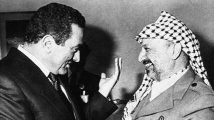 Hosni Mubarak und Jassir Arafat, Foto: AP