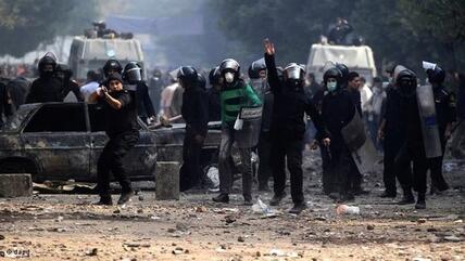 اضطرابات في ميدان التحرير في القاهرة. د أ ب د