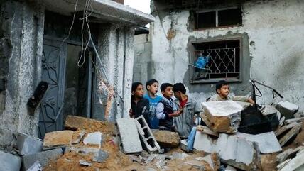 Ruinen in Gaza-Stadt nach einem israelischen Luftangriffen; Foto: Reuters