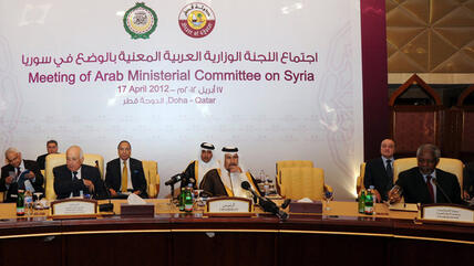Treffen der Arabischen Liga in Doha zur Lage in Syrien; Foto: Osama Faisal/AP/dapd