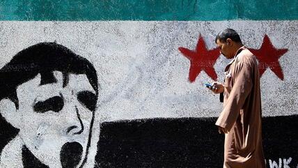 Wandbild der Freien Syrischen Armee; Foto: Reuters