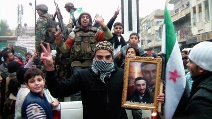 Soldaten der Freien Syrischen Armee in Khalidieh bei Homs, Syrien; Foto: Reuters